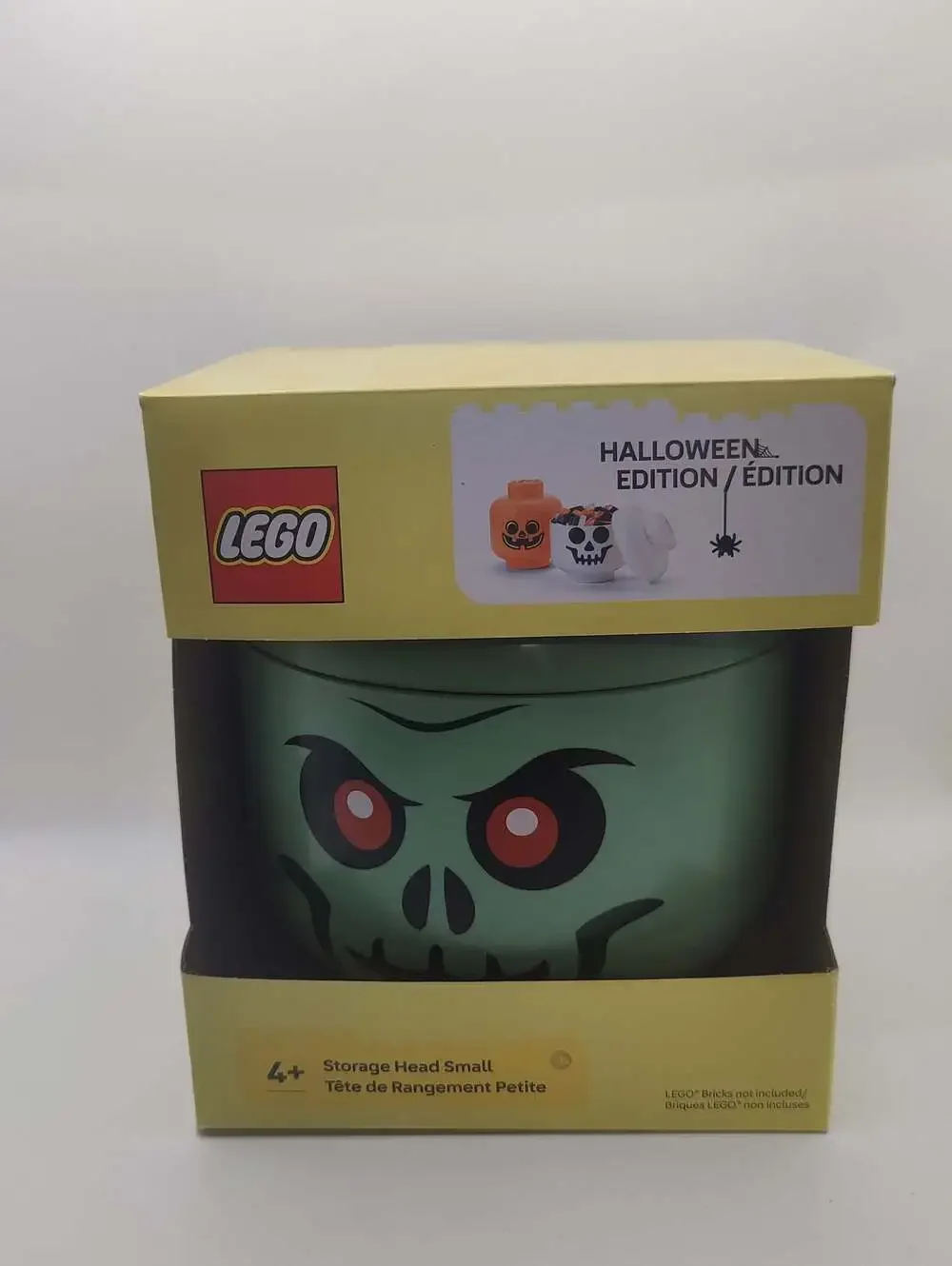 LEGO Halloween Edition Storage Head Small - Skeleton Zombie Green